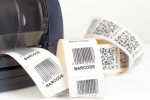 Barcode labels and scanner