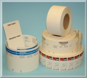Label rolls and tags